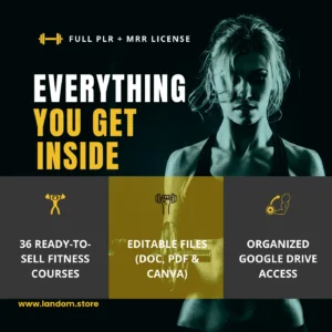 36 Fitness Courses Collection with PLR & MRR Rights