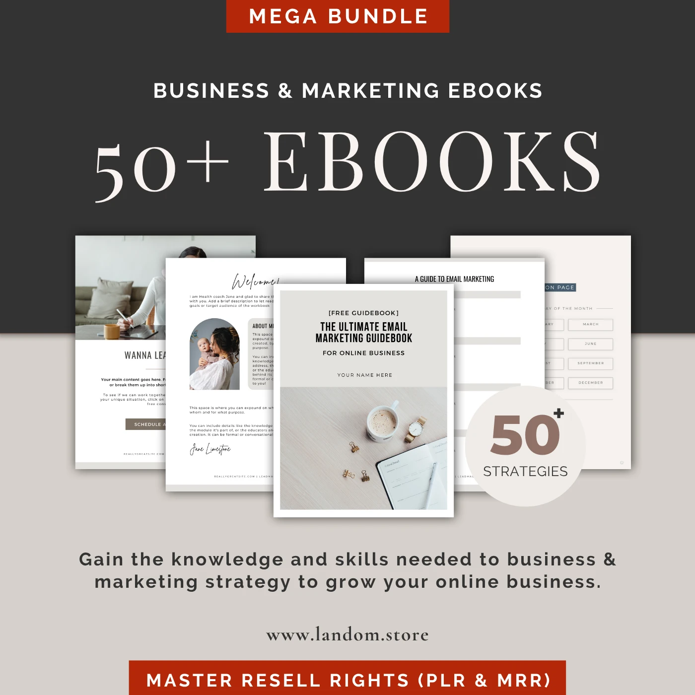 50+ Business & Marketing eBooks Mega Bundle (MRR) 1 50+ Business & Marketing eBooks