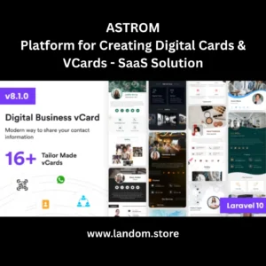 ASTROM – Digital Card & vCard SaaS Platform for Multi-User Businesses