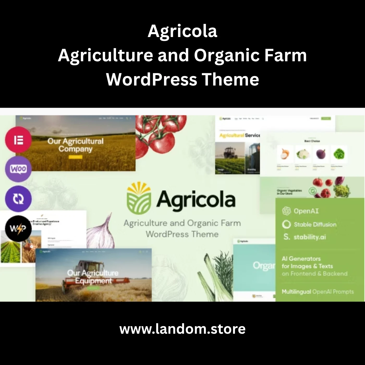 Agricola – Agriculture & Organic Farm WordPress Theme 1 Agricola – Agriculture & Organic Farm WordPress Theme