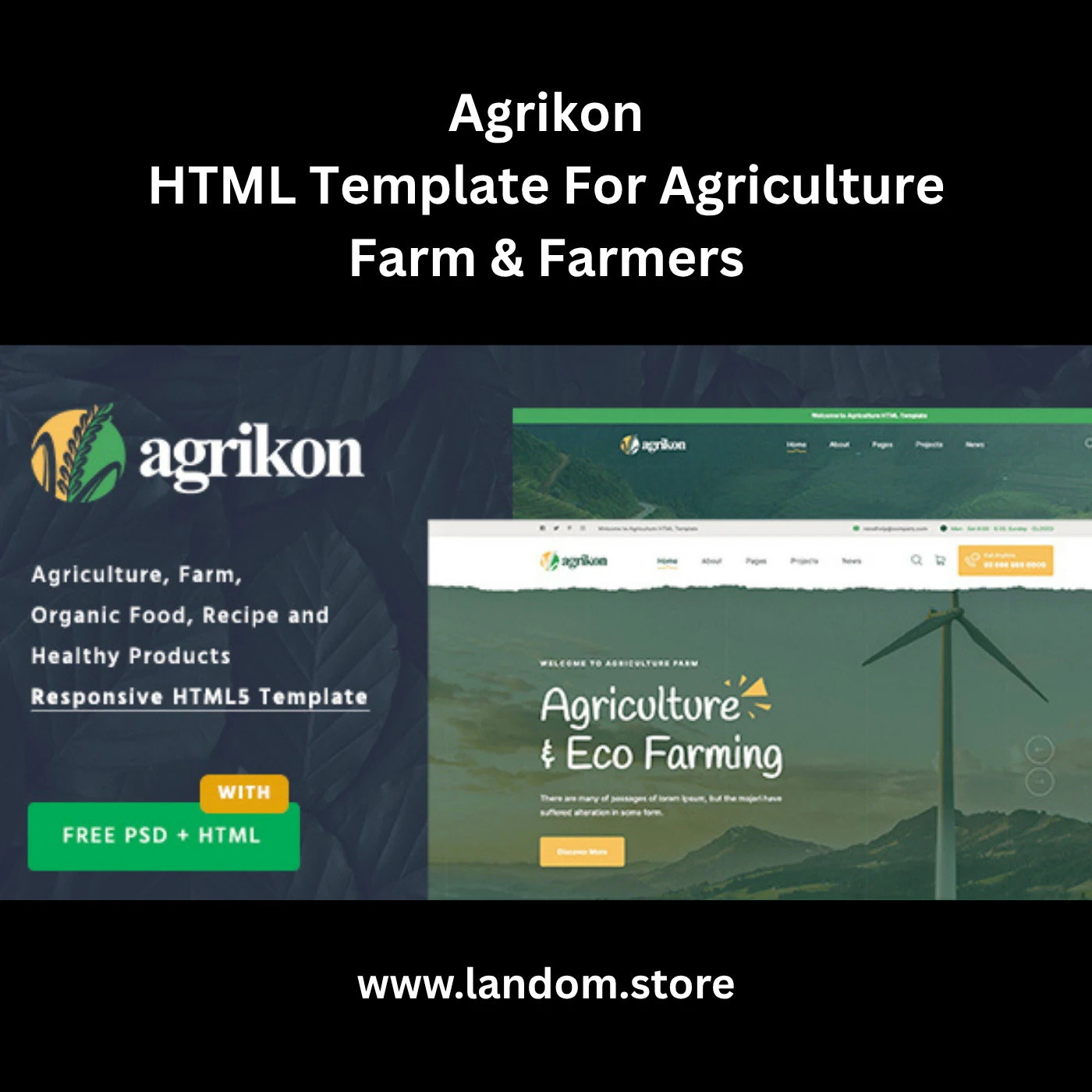 Agrikon – HTML Template For Agriculture Farm & Farmers 1 Agrikon – HTML Template For Agriculture Farm & Farmers