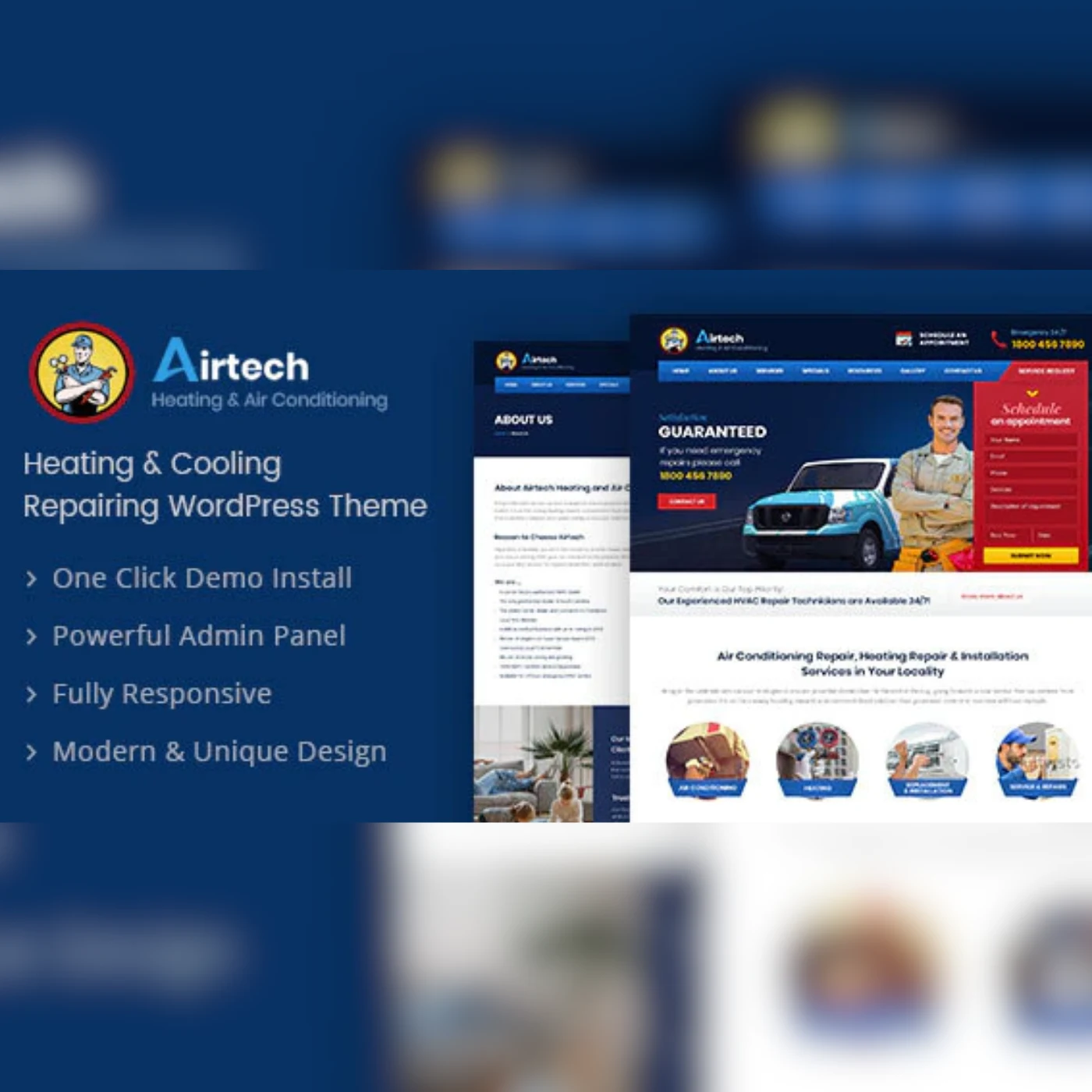Airtech – Plumber WordPress Theme 1 Airtech – Plumber WordPress Theme