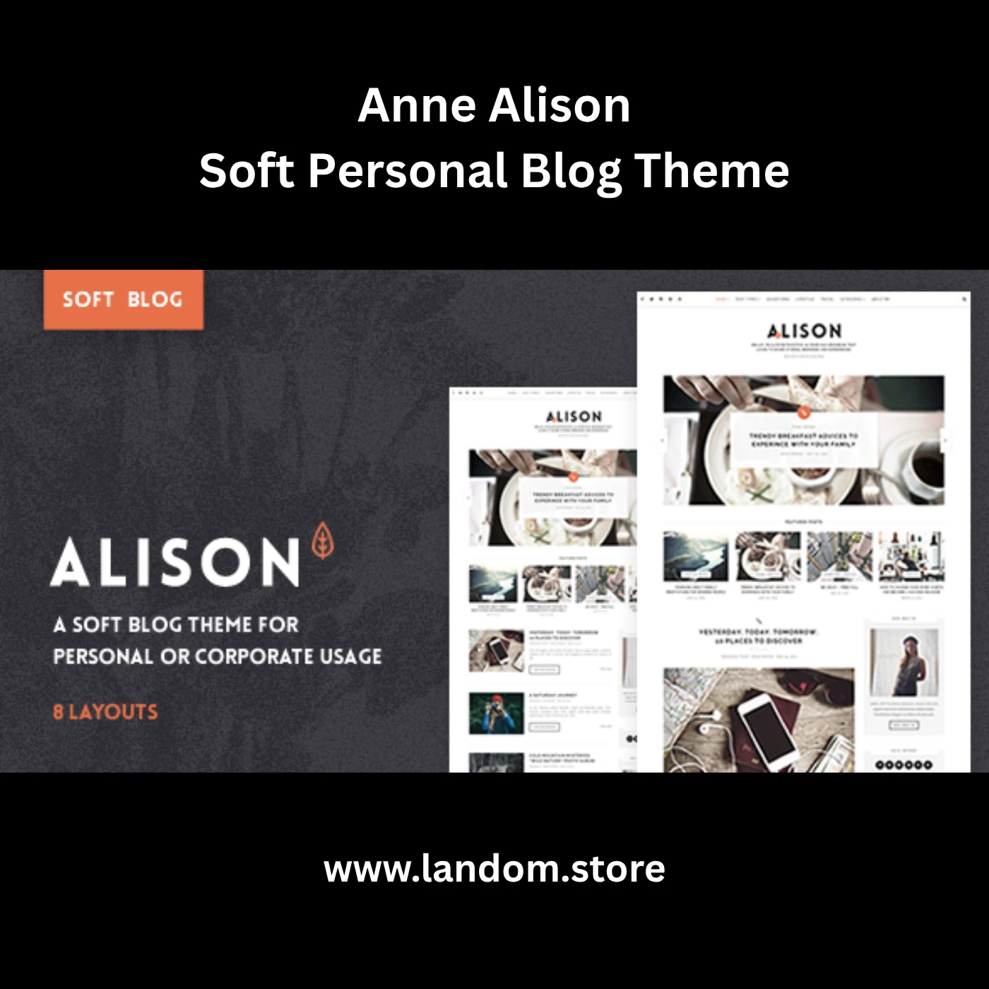 Anne Alison – Soft Personal Blog Theme 1 Anne Alison – Soft Personal Blog Theme