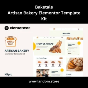 Baketale – Artisan Bakery Elementor Template Kit