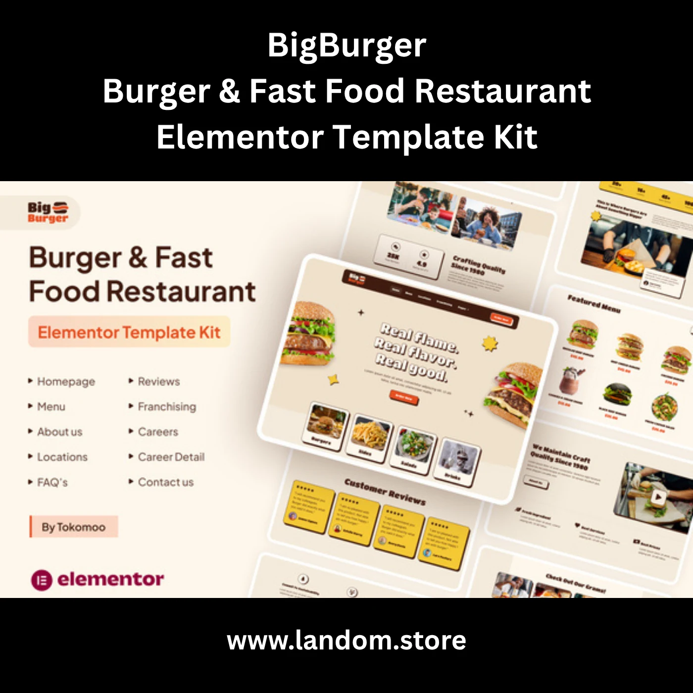 BigBurger – Burger & Fast Food Restaurant Elementor Template Kit 1 BigBurger – Burger & Fast Food Restaurant Elementor Template Kit