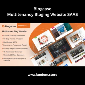 Blogaaso – Blog Website SAAS (Multitenancy)