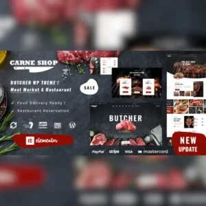 Carne – Butcher & Meat Restaurant WordPress Theme