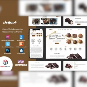 Chocof – Chocolate Sweets & Candy WordPress Elementor Theme