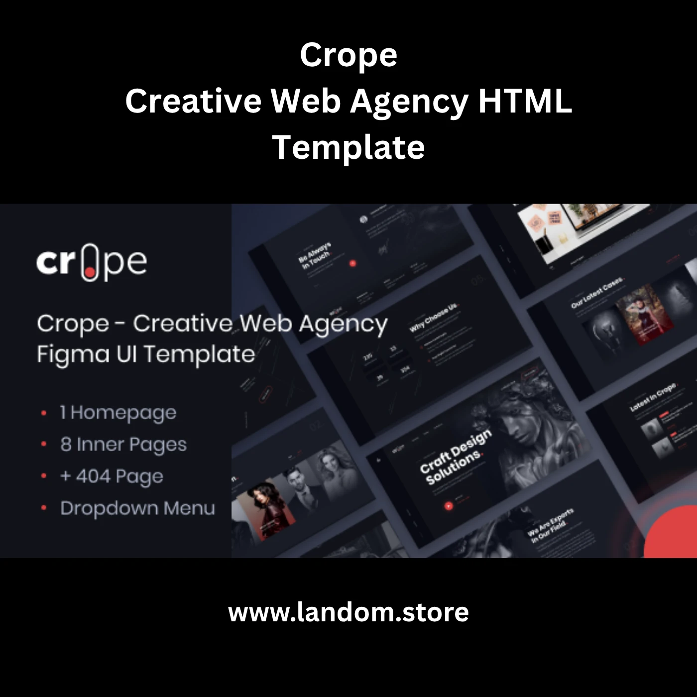 Crope – Creative Web Agency HTML Template 1 Crope – Creative Web Agency HTML Template