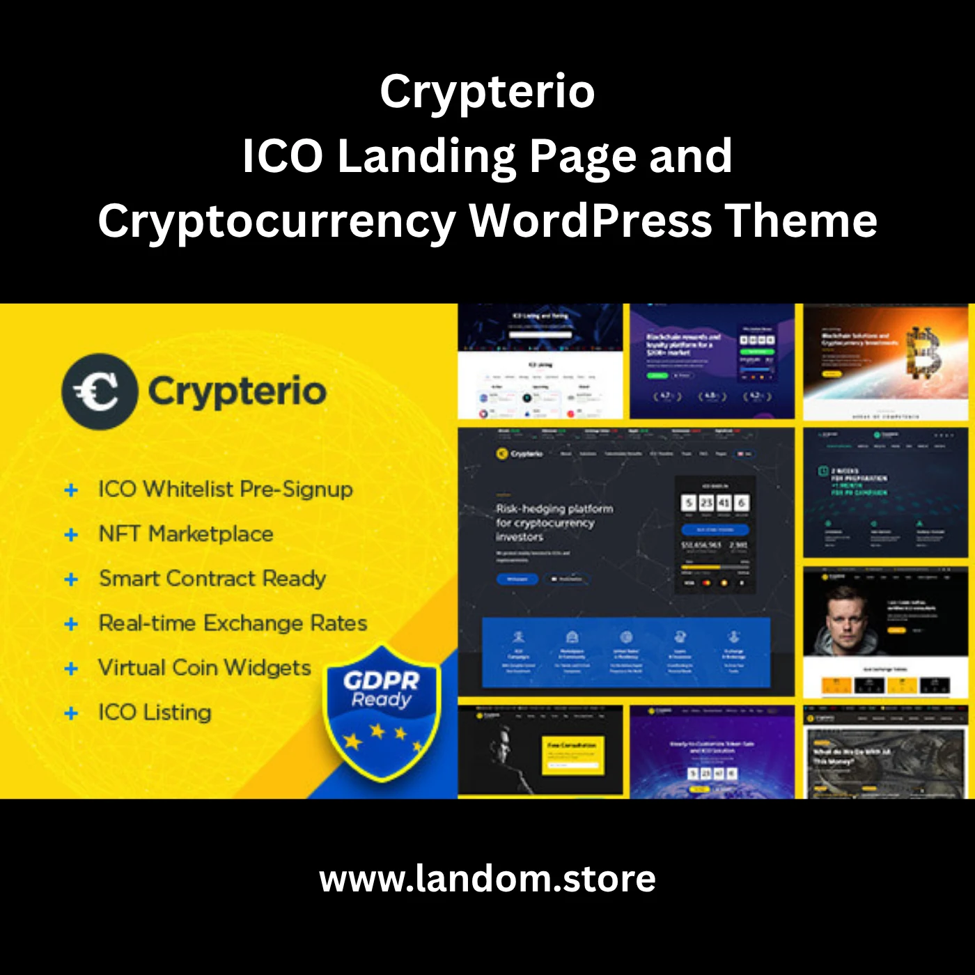 Crypterio – ICO Landing Page and Cryptocurrency WordPress Theme 1 Crypterio – ICO Landing Page and Cryptocurrency WordPress Theme