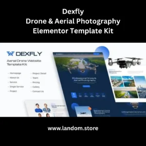 Dexfly | Drone & Aerial Photography Elementor Template Kit