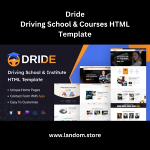 Dride – Driving School & Courses HTML Template