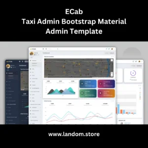 ECab – Taxi Admin Bootstrap 5 Material Admin Template