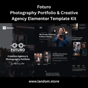Foturo – Photography Portfolio & Creative Agency Elementor Template Kit