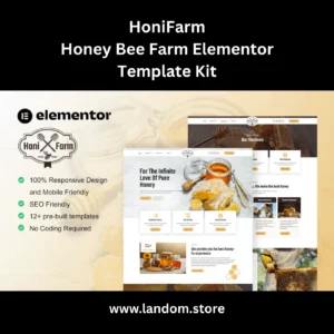 HoniFarm – Honey Bee Farm Elementor Template Kit