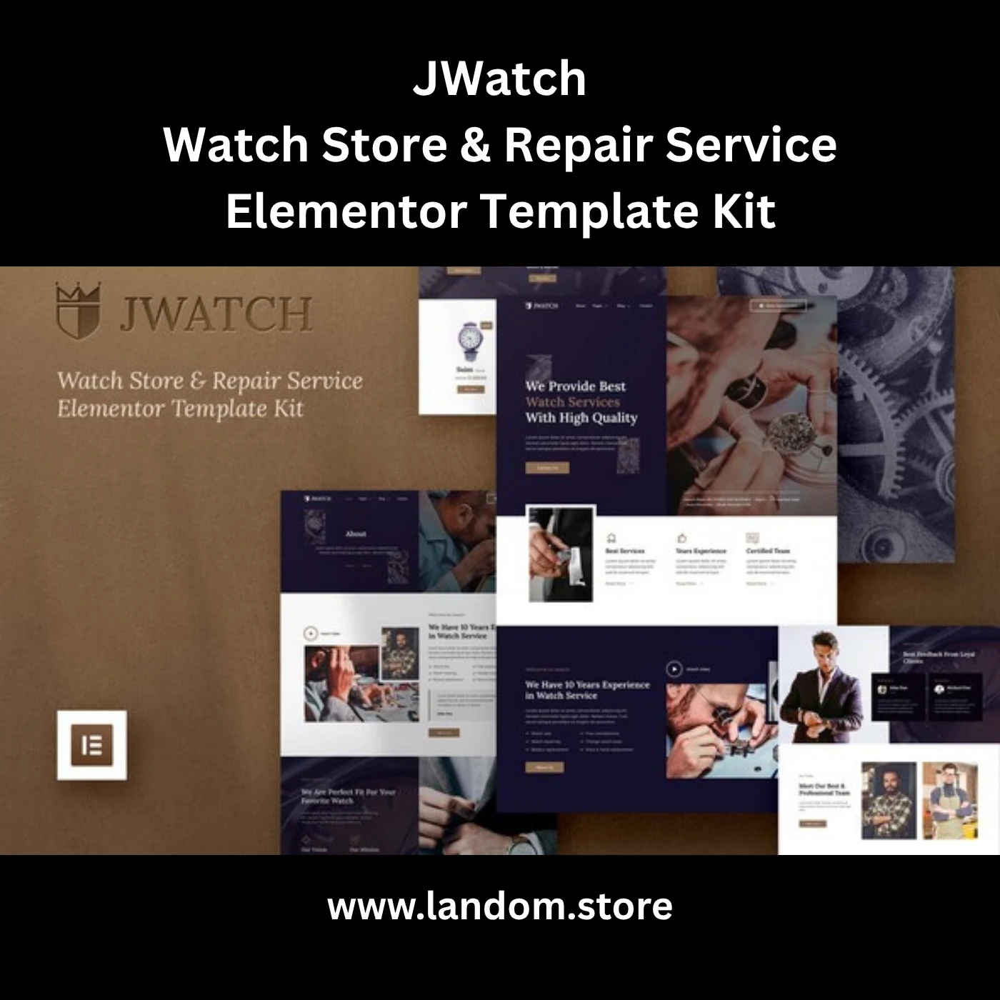 JWatch – Watch Store & Repair Service Elementor Template Kit 1 JWatch – Watch Store & Repair Service Elementor Template Kit