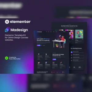 Madesign – Online Design Courses Elementor Template Kit