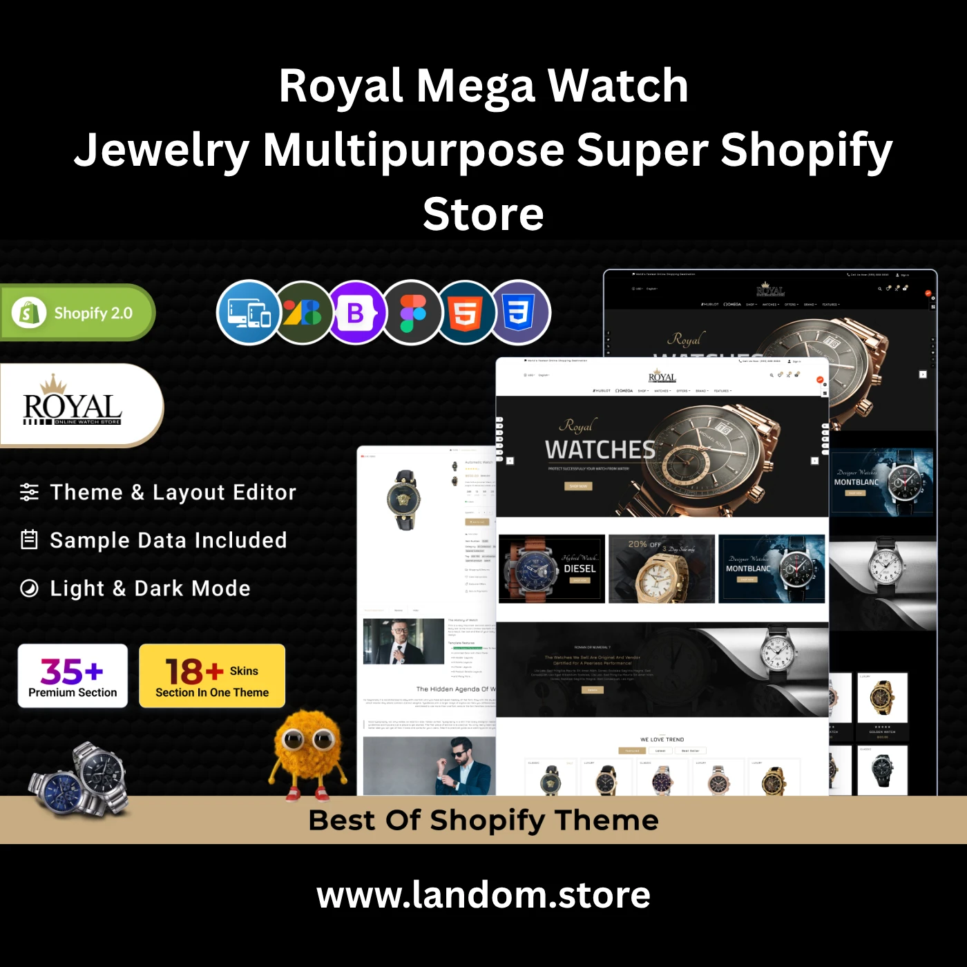 Royal Mega Watch – Jewelry Multipurpose Super Shopify 2.0 Store 1 Royal Mega Watch – Jewelry Multipurpose Super Shopify 2.0 Store