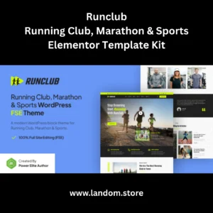 Runclub – Running Club, Marathon & Sports Elementor Template Kit