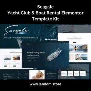 Seagale – Yacht Club & Boat Rental Elementor Template Kit