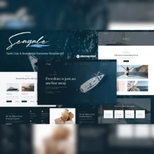 Seagale – Yacht Club & Boat Rental Elementor Template Kit