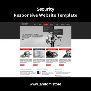 Security Responsive Website Template