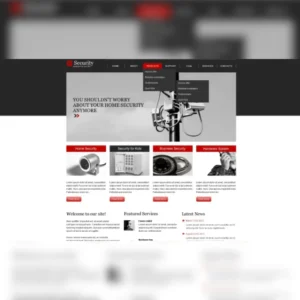 Security Responsive Website Template
