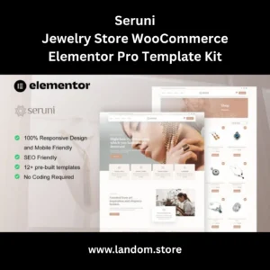 Seruni – Jewelry Store WooCommerce Elementor Pro Template Kit