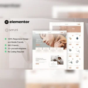 Seruni – Jewelry Store WooCommerce Elementor Pro Template Kit