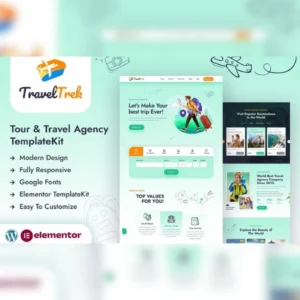 Travel Trek – Tour and Travel Agency Elementor Template Kit