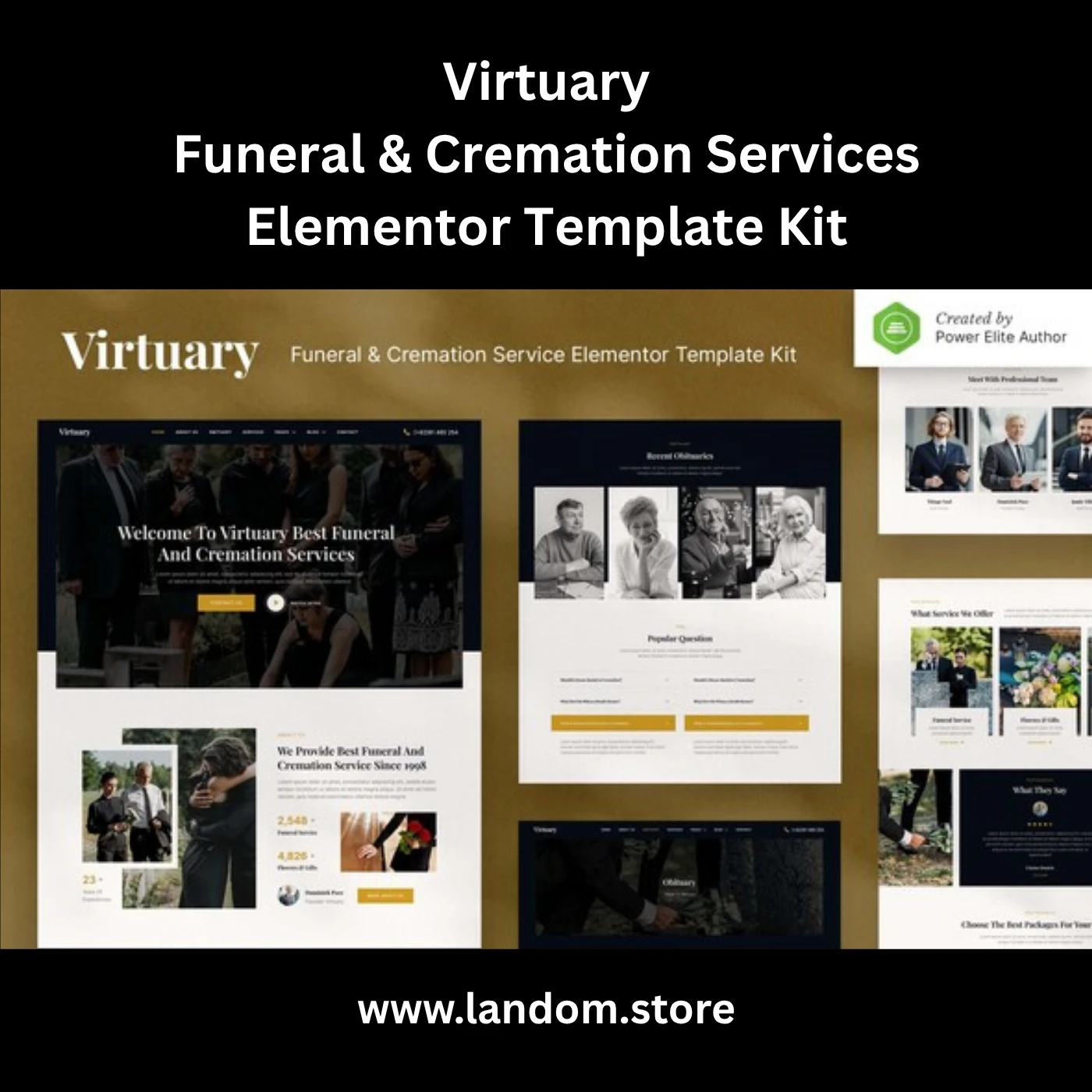 Virtuary – Funeral & Cremation Services Elementor Template Kit 1 Virtuary – Funeral & Cremation Services Elementor Template Kit