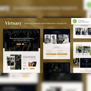 Virtuary – Funeral & Cremation Services Elementor Template Kit