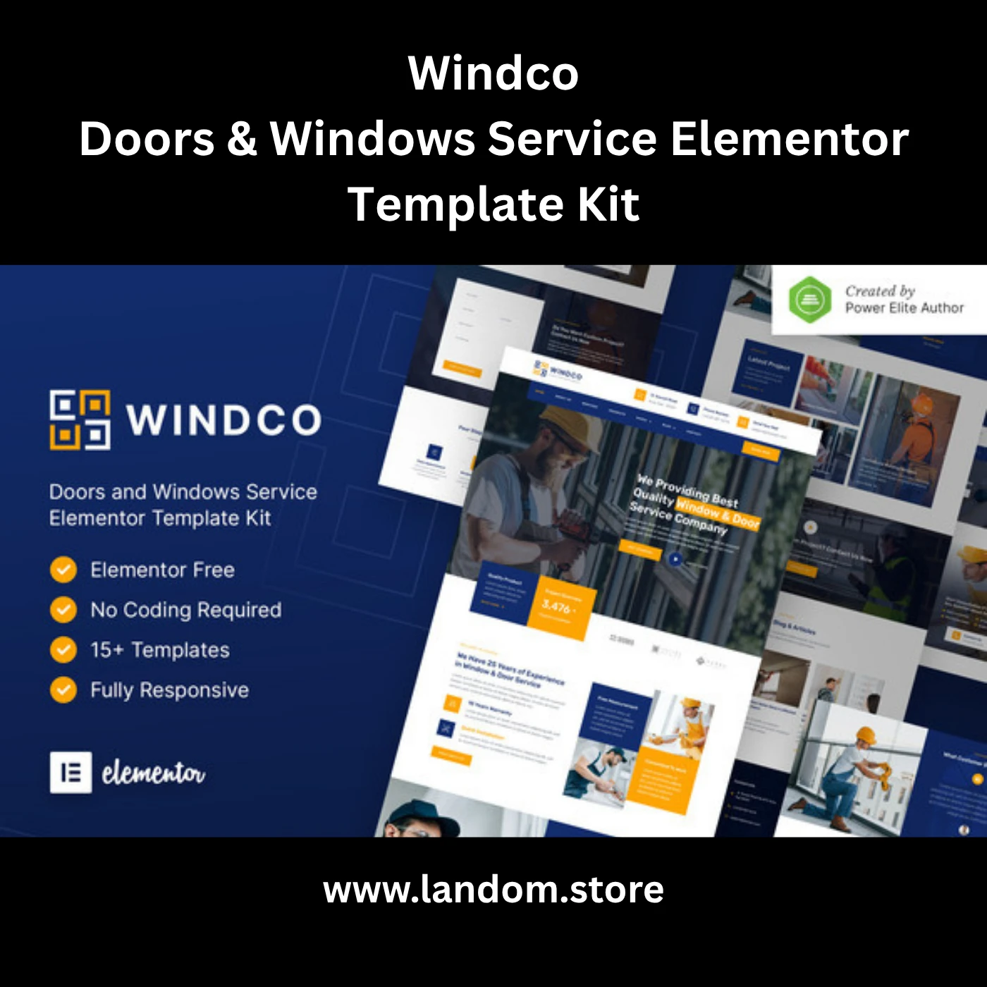 Windco – Doors & Windows Service Elementor Template Kit 1 Windco – Doors & Windows Service Elementor Template Kit
