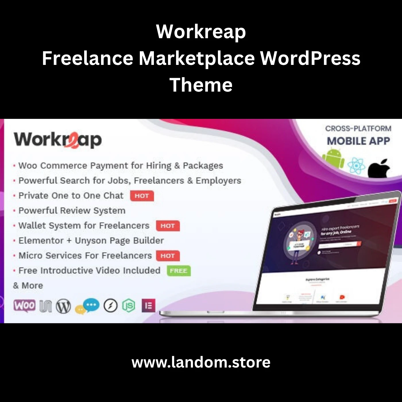 Workreap Freelance Marketplace WordPress Theme 1 Workreap Freelance Marketplace WordPress Theme
